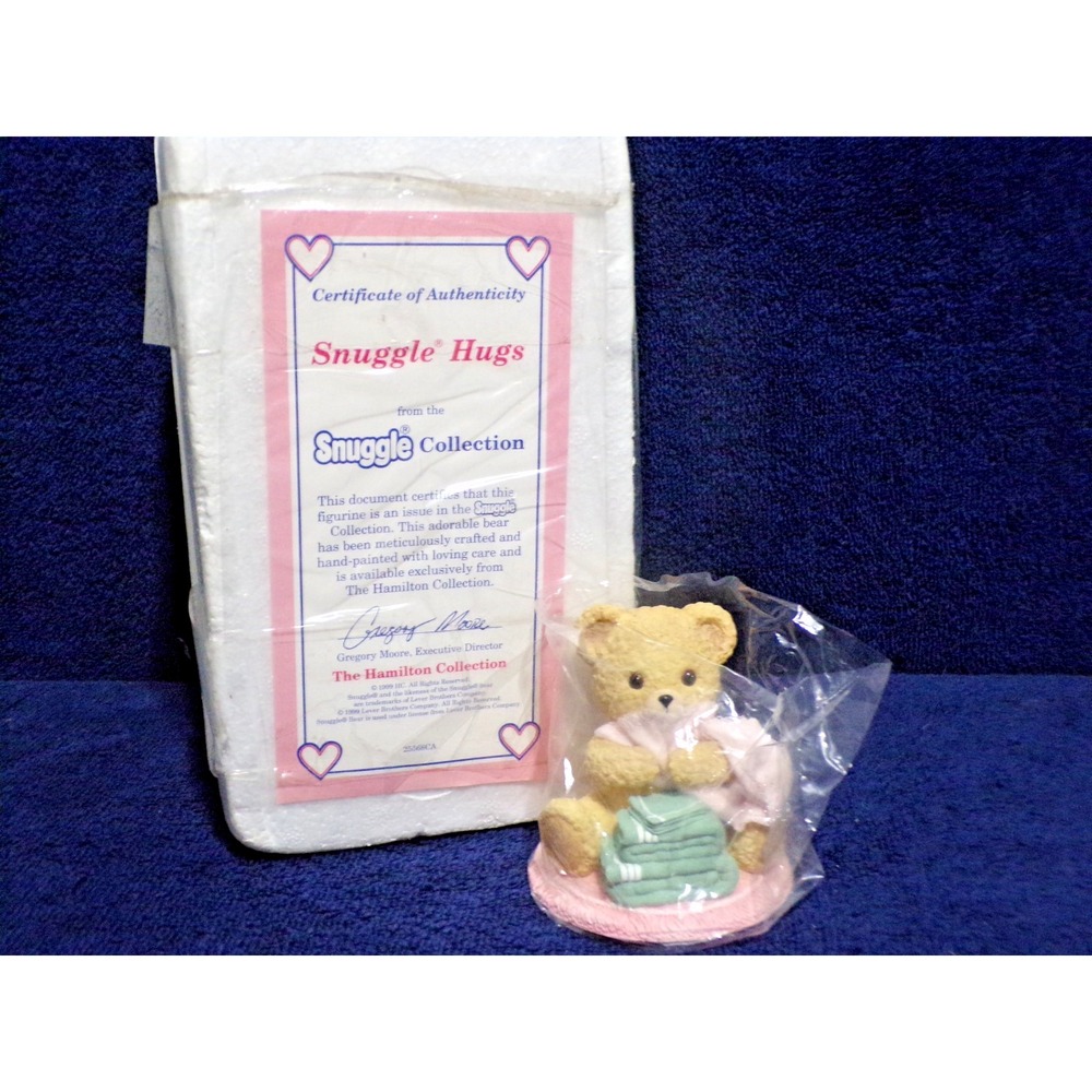 Snuggle Collectable  "Snuggle Hugs" Teddy Bear 0873A Teddy Bear Figurine 1999